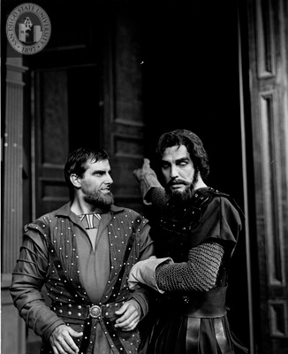 Charles Macaulay and Edward Knight in Macbeth, 1964