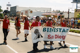 "Bienestar San Diego" banner in Pride parade, 2002