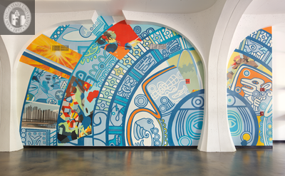 "Circle of Knowledge" mural in Love Library, 2016