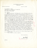 Letter from Donald D. Brand, 1943