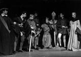 Knox Fowler and seven other actors in King Richard II, 1956