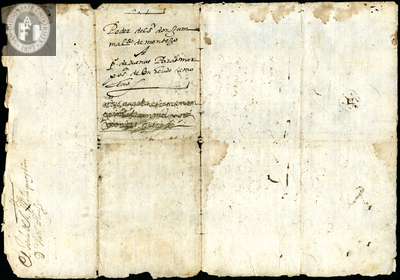 Urrutia de Vergara Papers, back of page 70, folder 8, volume 1