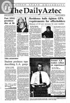 The Daily Aztec: Monday 05/14/1990