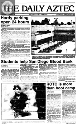 The Daily Aztec: Wednesday 09/26/1984