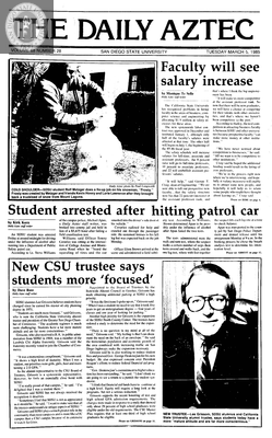 The Daily Aztec: Tuesday 03/05/1985