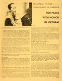 An Appeal to the conscience of America for peace with honor in Vietnam, 1965