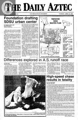 The Daily Aztec: Tuesday 04/26/1988