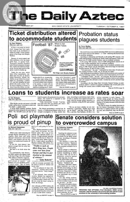 The Daily Aztec: Tuesday 10/06/1987