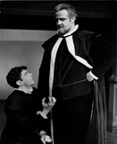 Victor Buono and an unidentified actor in Julius Caesar, 1960
