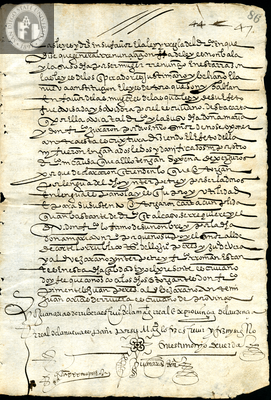 Urrutia de Vergara Papers, page 86, folder 8, volume 1, 1570
