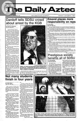 The Daily Aztec: Monday 10/05/1987