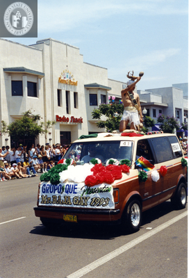Mr. Baja Gay of 1993 in San Diego Pride parade, 1994