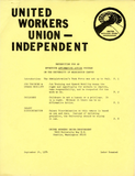 United Workers Union-Independent, 1974