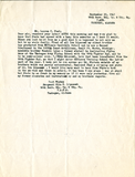Letter from Olin K. Lipscomb, 1942