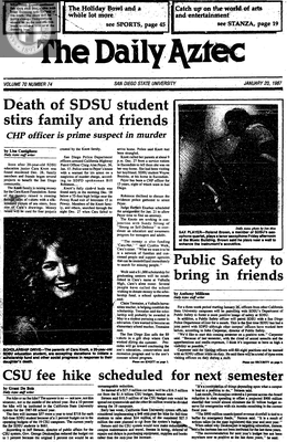 The Daily Aztec: Tuesday 01/20/1987