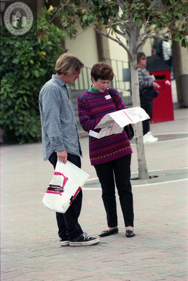 People on campus during Open House, 1998