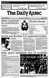 The Daily Aztec: Wednesday 11/05/1986