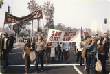 Los Angeles antiwar march with members of San Diego Gay Liberation, 1971