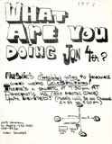 What are you doing Jan 4th?, 1972