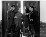 Three unidentified actors in King Richard II, 1956