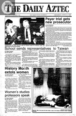 The Daily Aztec: Wednesday 03/09/1988