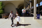 Student couple at Aztec Center, 1996