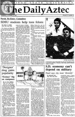 The Daily Aztec: Wednesday 11/15/1989