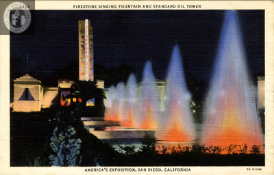 Firestone Singing Fountain, Exposition, 1935