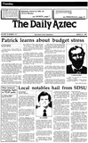 The Daily Aztec: Tuesday 03/31/1987
