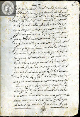 Urrutia de Vergara Papers, page 138, folder 9, volume 1, 1664
