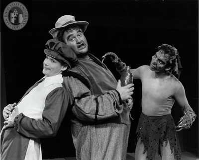 Brooke Howard, Victor Buono, and Thomas Bellin in The Tempest, 1957