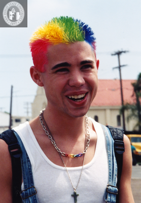 Josh Rapp at the Pride Festival, 1998