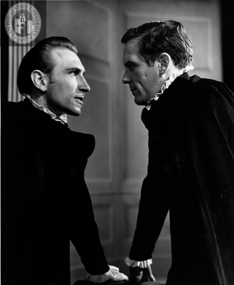 Frank Converse and Philip Hanson in Julius Caesar, 1960