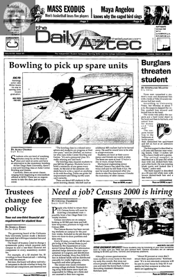 The Daily Aztec: Tuesday 03/21/2000