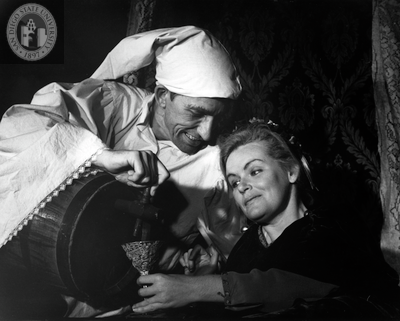 Unidentified actor and actress in The Merry Wives of Windsor, 1965