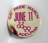 "Gay pride march June 11 Philadelphia," 1972