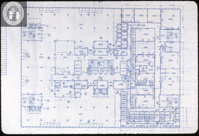 Blueprint of Love Library interior, 1967