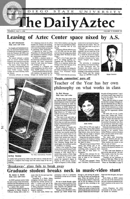 The Daily Aztec: Thursday 05/03/1990