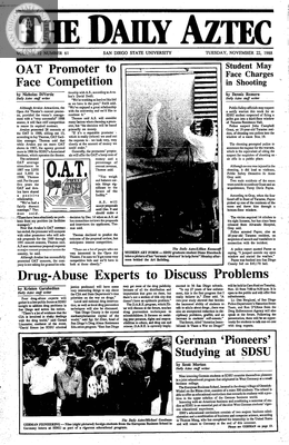 The Daily Aztec: Tuesday 11/22/1988
