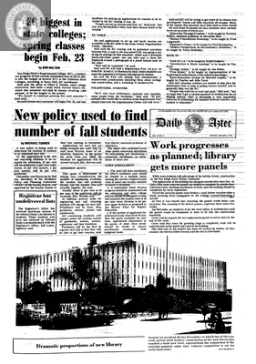 Daily Aztec: Tuesday 01/06/1970