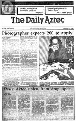 The Daily Aztec: Wednesday 02/18/1987