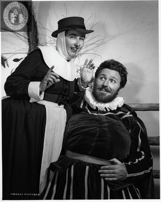 Cecilia Klein and James Gavin in The Merry Wives of Windsor, 1951