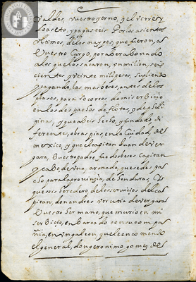 Urrutia de Vergara Papers, back of page 128, folder 9, volume 1, 1664