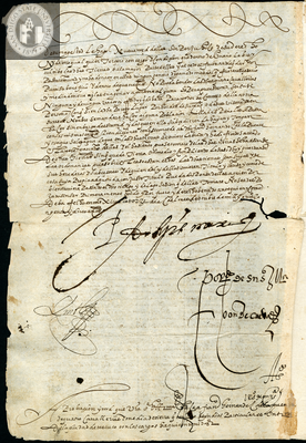 Urrutia de Vergara Papers, back of page 30, folder 5, volume 1, 1555
