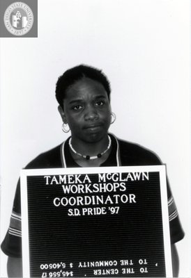 Tameka McGlawn, Workshops Coordinator, 1997
