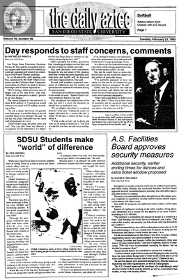 The Daily Aztec: Tuesday 02/23/1993