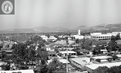 View of San Diego State College, looking east