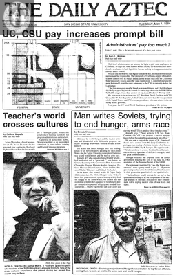The Daily Aztec: Tuesday 05/01/1984