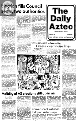 The Daily Aztec: Tuesday 10/26/1976