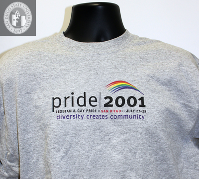 "Pride 2001, diversity creates community," 2001